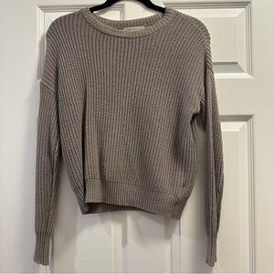 Women's gray cotton sweater